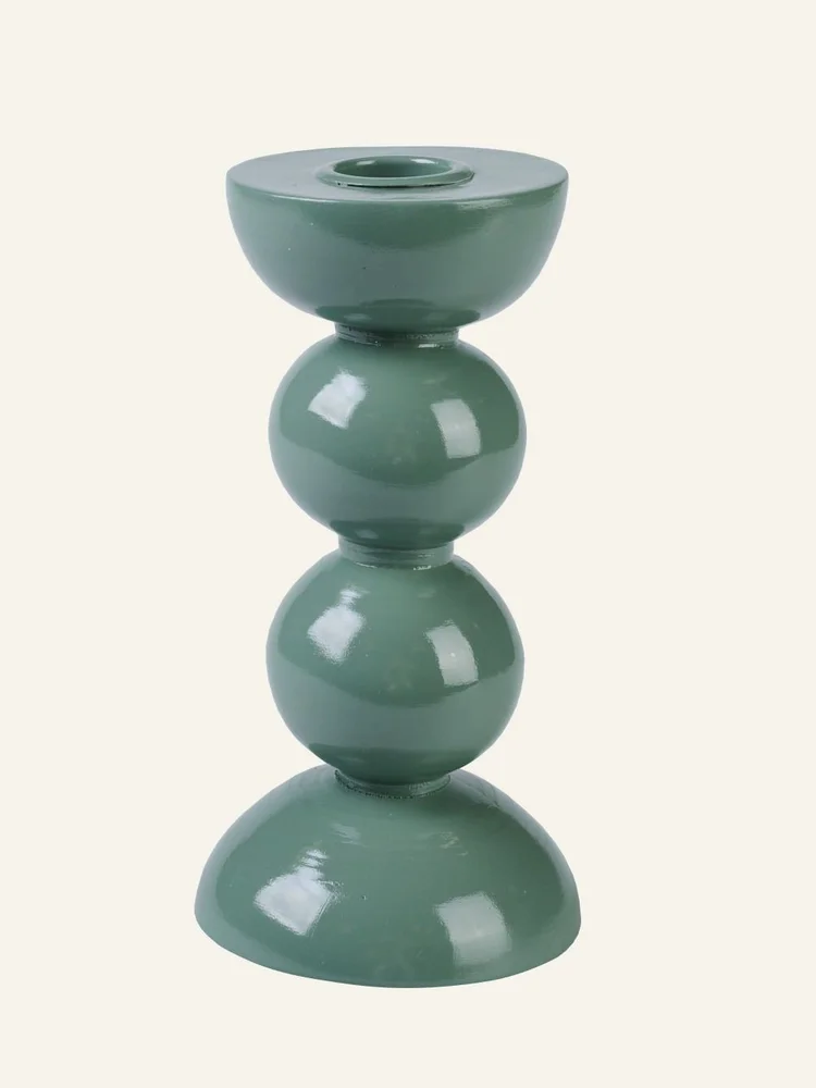 Lysestake mørk grønn – 7x7x15 cm v:4252957