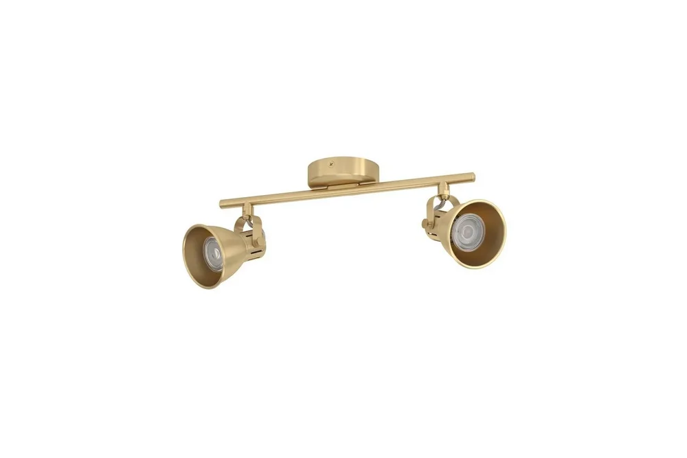 Spotlight Eglo Seras med 2 Lamper Børstet Messing/Gull v:9654310 Spotlight Eglo Seras med 2 Lamper Børstet Messing/Gull v:9654310