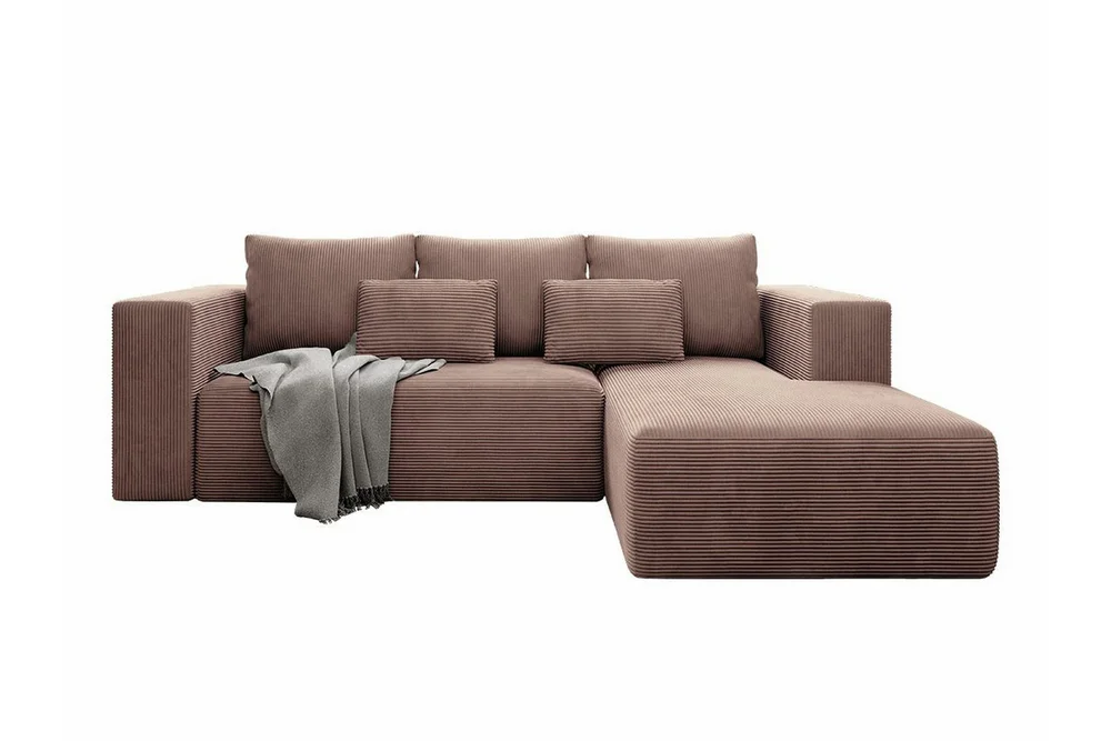 Listowel 3-sits Hörnbäddsoffa Brown v:9610939