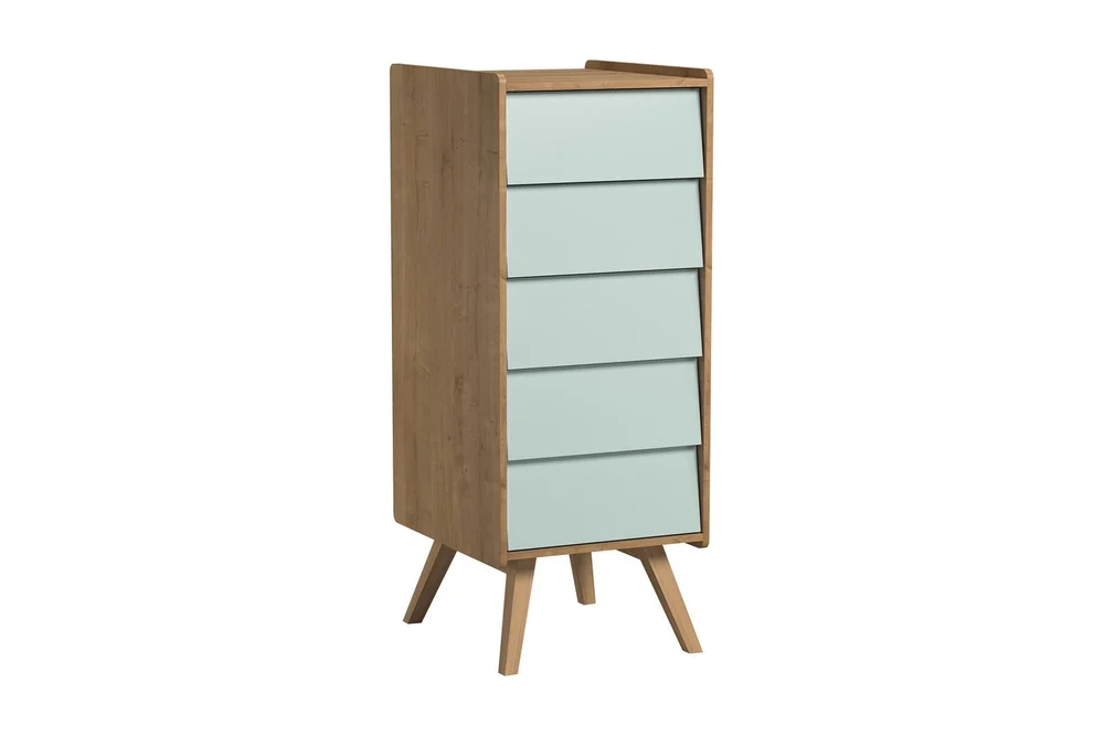 Vintage Kommode Tre / Natur / Grønn v:5421384