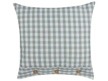Pyntepute TALYA 45 x 45 cm Mintgrønn Rutete mønster v:1293037