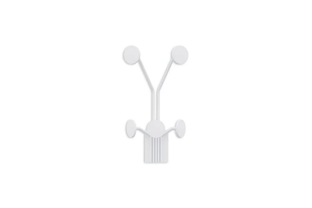 Metall Vegghook Clarra Hvit v:2080055 Metall Vegghook Clarra Hvit v:2080055