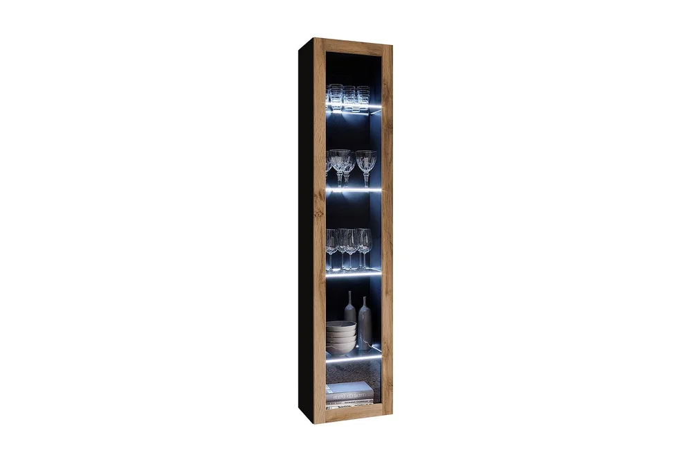 Narbonne Vitrineskap 30x40 cm Blå LED v:3994041