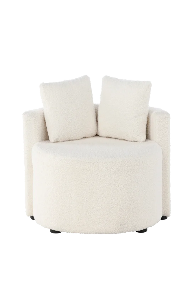 Barnesofa Kelso - Hvit - Barnerom | m v:5523437