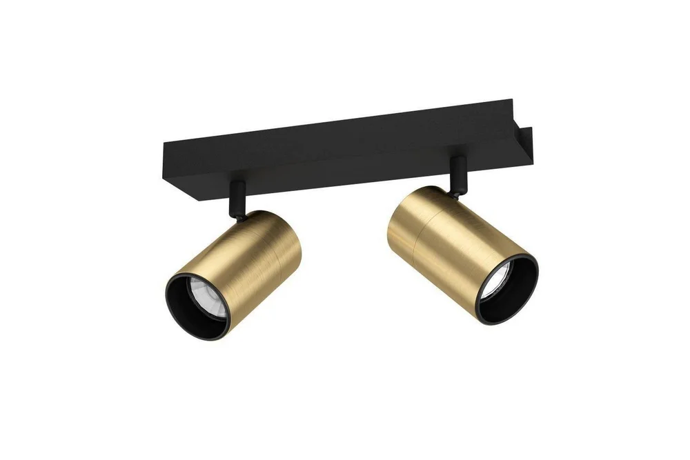 Spotlight Eglo Cumaribo Svart/Messing 2 Lamper v:8207349