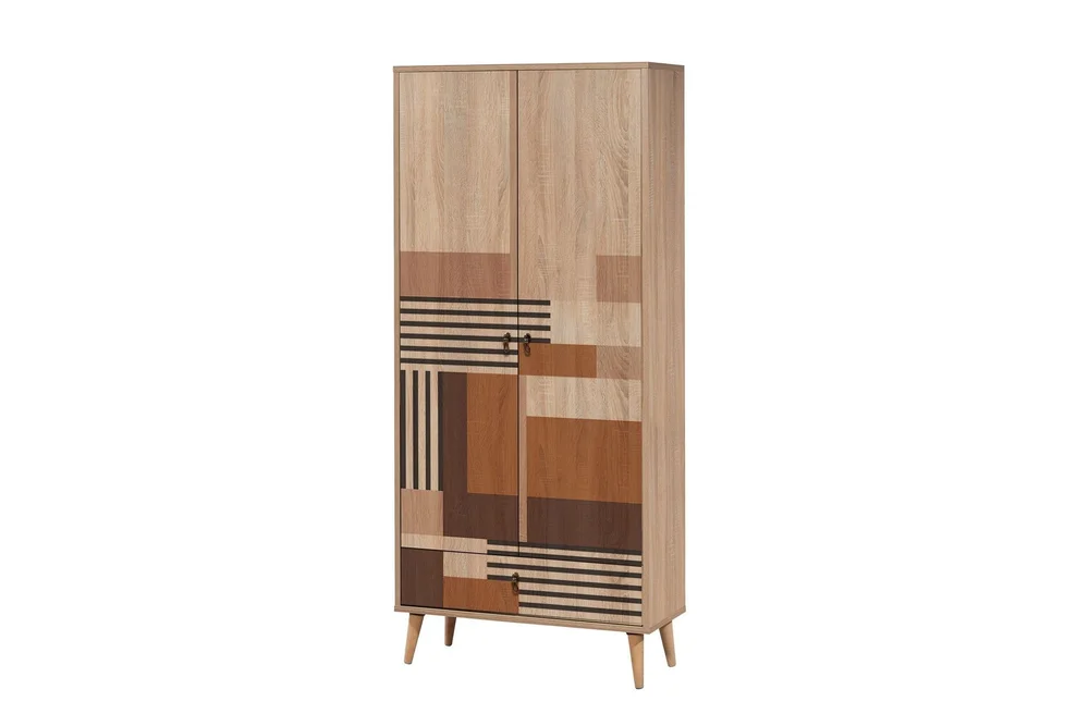 Bertoaria Garderobe 80x190 cm Brun v:8103050