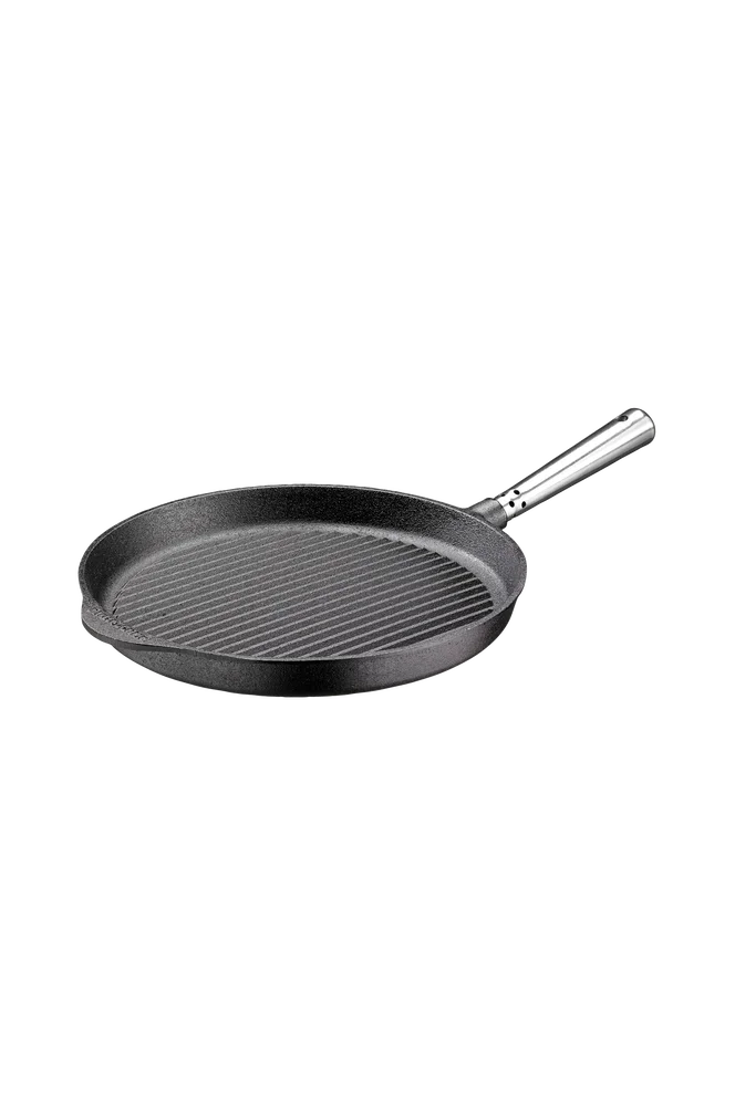 Grillpanne 28 cm med stålhåndtak – Svart – Kjøkken & husholdning | m v:5028413 Grillpanne 28 cm med stålhåndtak – Svart – Kjøkken & husholdning | m v:5028413