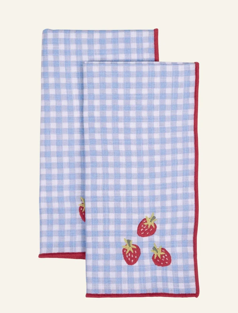 2pk tøyserviett blå – 45×45 cm v:203327