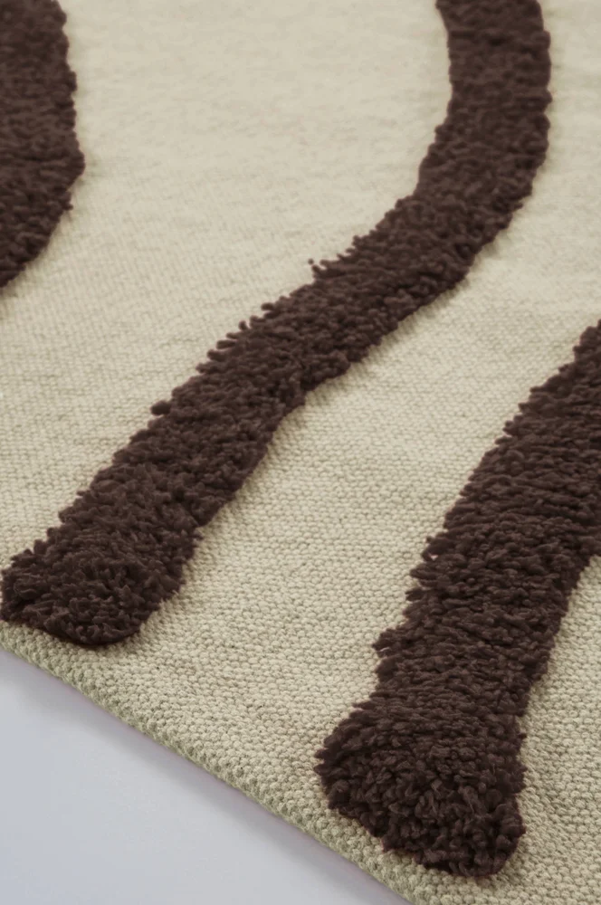 WAVE bomullsteppe – Beige – Tepper | m v:3162391 WAVE bomullsteppe – Beige – Tepper | m v:3162391