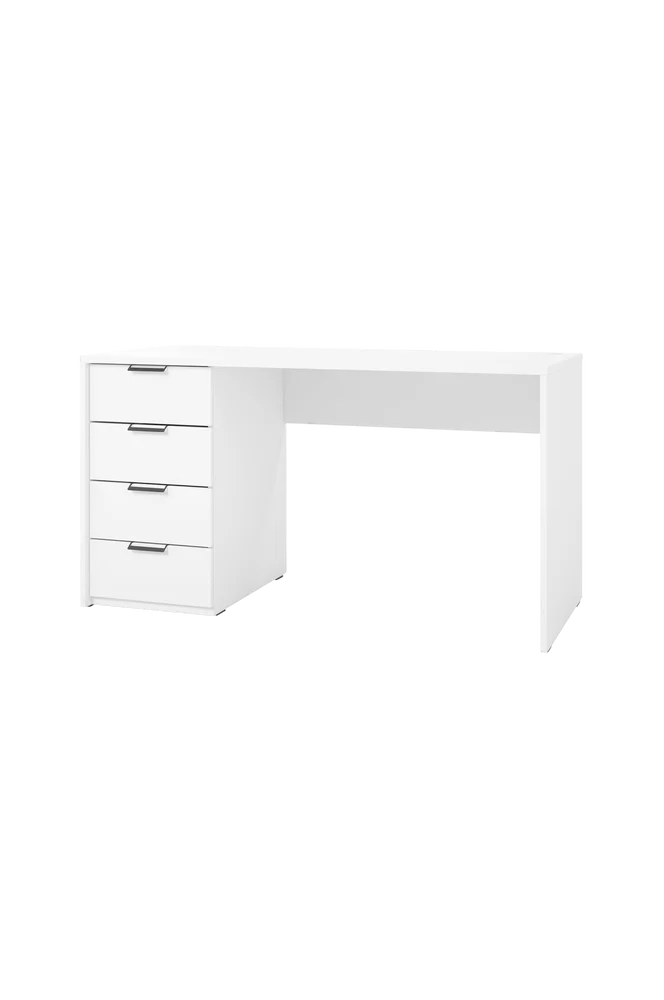 Skrivebord Barold 140 - Hvit m v:7305036