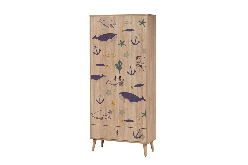 Bertoaria Garderobe 80x190 cm Brun v:5119803