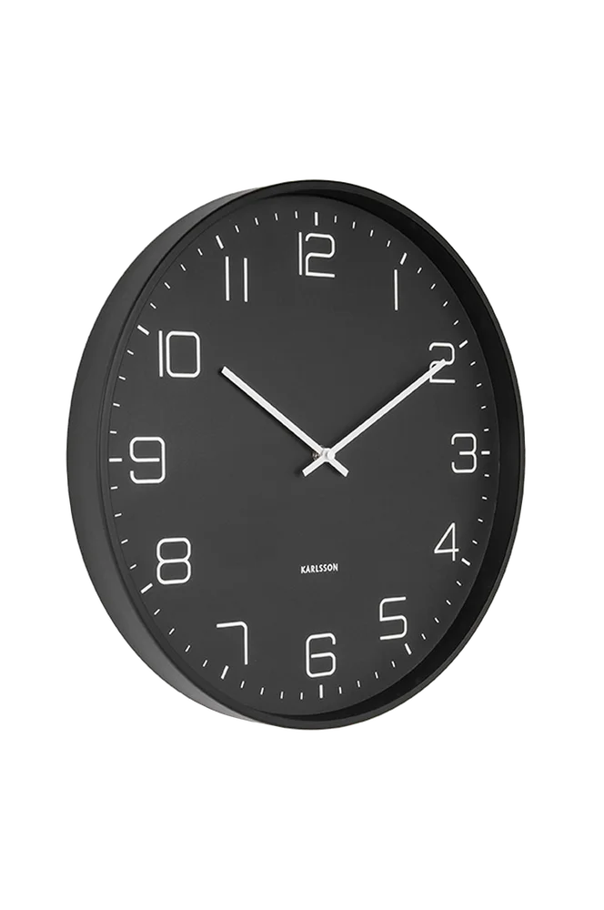 Veggklokke Lofty - Svart - Dekor | m v:7253495
