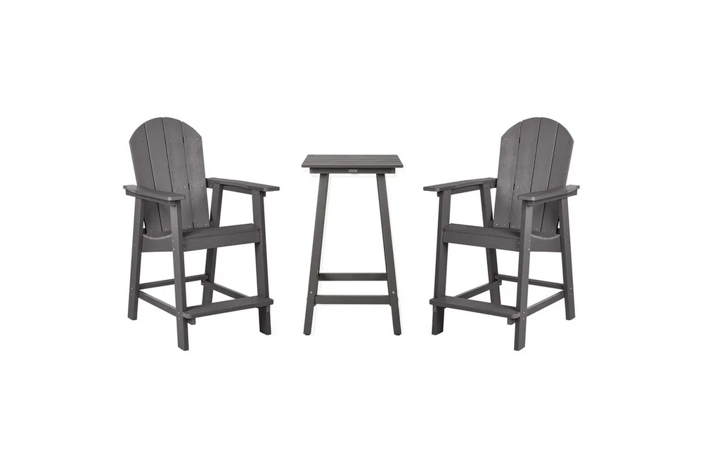Cafeset Beliani Adirondack Blå Dark grey v:4903021 Cafeset Beliani Adirondack Blå Dark grey v:4903021