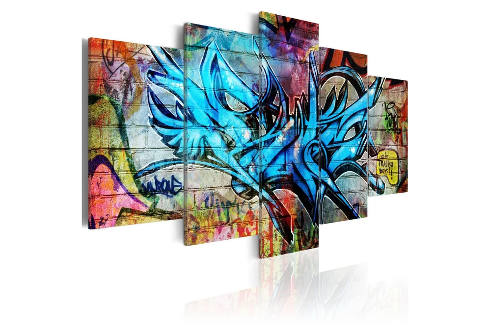 Bilde Poesi Av En Storby 100x50 v:7884276