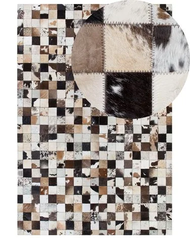 Teppe CERLI Hvit 140 x 200 cm Ekte skinn v:324913 Teppe CERLI Hvit 140 x 200 cm Ekte skinn v:324913