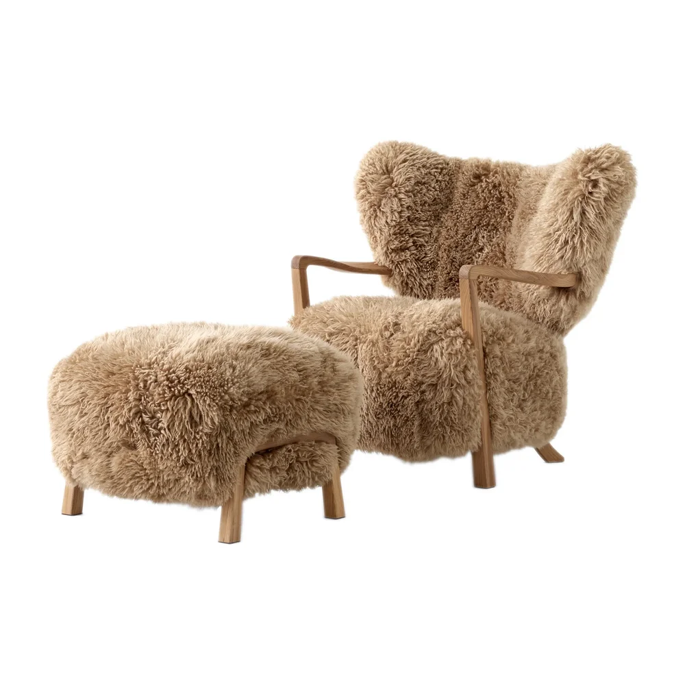Wulff Lounge Chair ATD2 lenestol inkl. puff ATD3 v:3652815