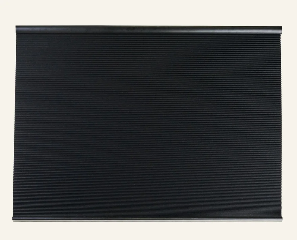 Lystett dobbel plisségardin svart - 60x160 cm v:2175086