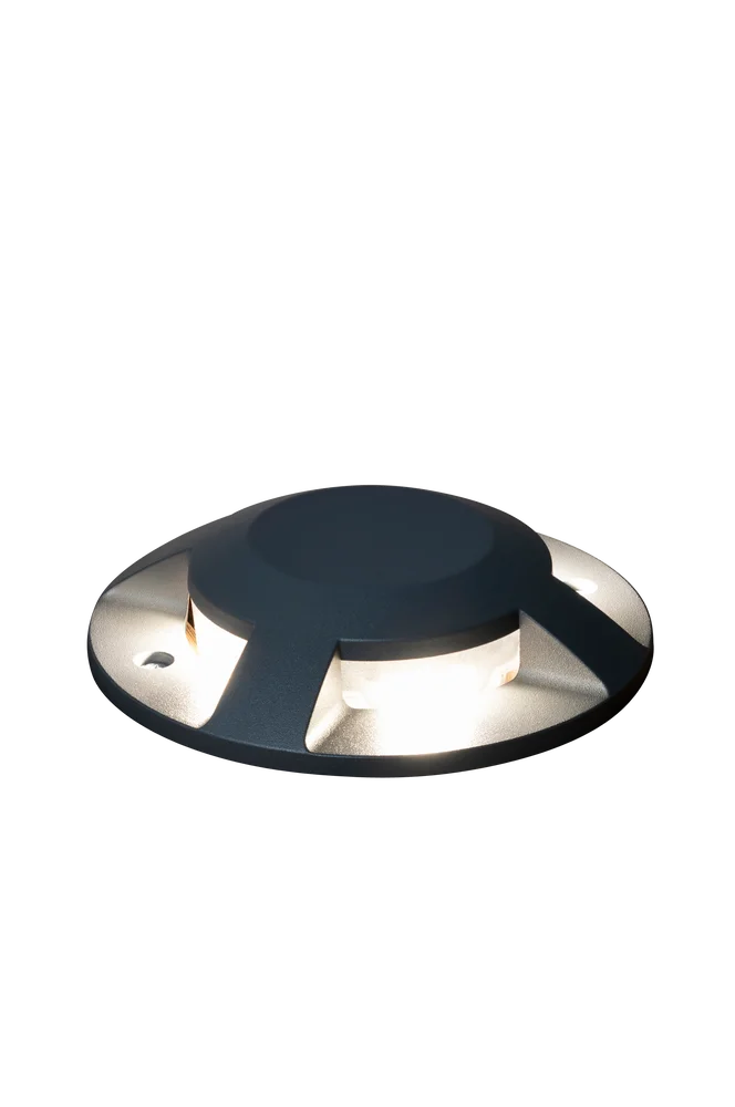 Bakkespot LED 12W 4-vei 4,5 cm – Grå – Belysning | m v:8409613 Bakkespot LED 12W 4-vei 4,5 cm – Grå – Belysning | m v:8409613