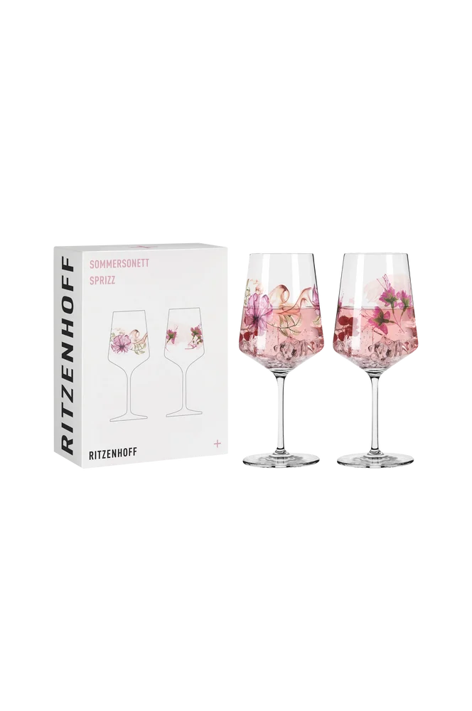 Vinglass Sommersonett 2-pk NO:4 - Transparent - Kjøkken & husholdning | m v:3962323