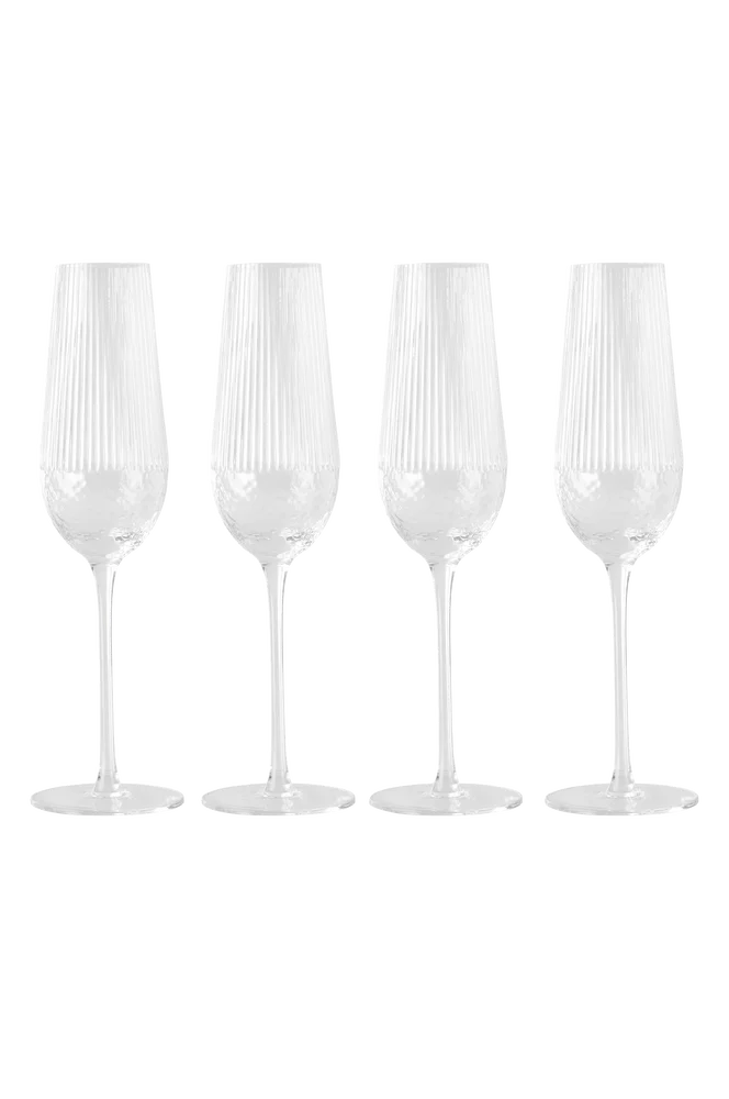 Champagneglass Vanity 4-pk – Transparent – Kjøkken & husholdning | m v:3695260