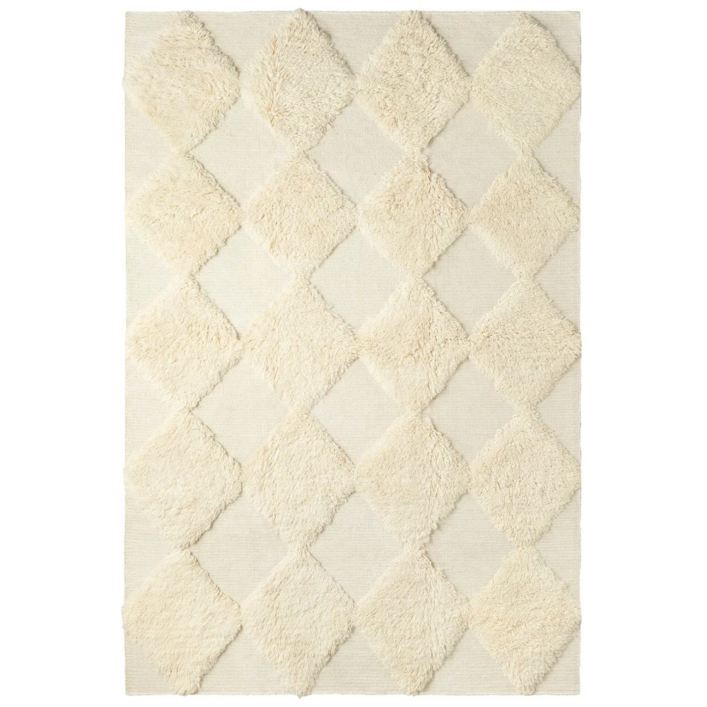 Chess Rya Ullteppe 200×300 cm, Off-white v:783524 Chess Rya Ullteppe 200×300 cm, Off-white v:783524
