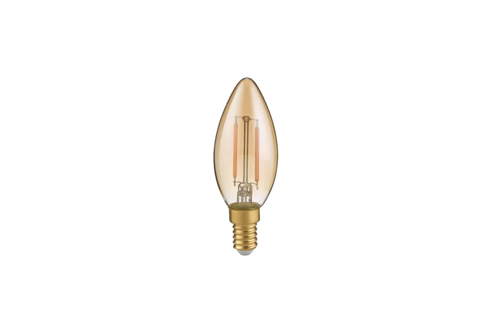 Filament Lamppu Kynttiläkupu 2W 250Lm 2700K LED E14 Ruskea Trio Lighting Amber v:4805986