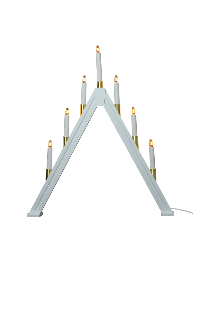 Adventslysestake Halland – Hvit – Belysning | m v:7762952