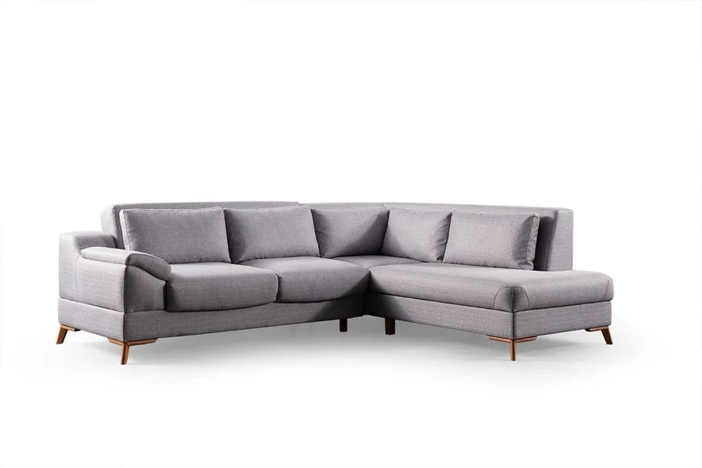 Hjørnesovesofa Atelier Del Sofa Aqua Grey (225/275 x 100 x 90 cm) Høyre v:2019607