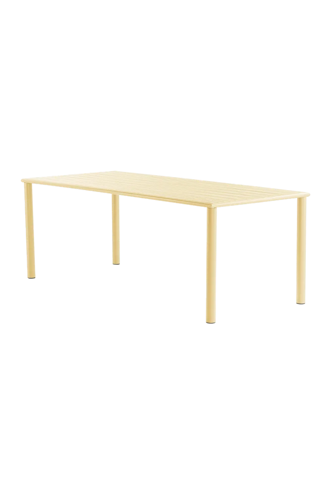 MENTON spisebord 90x200 cm - Gul - Utemøbler & hage | m v:7291618