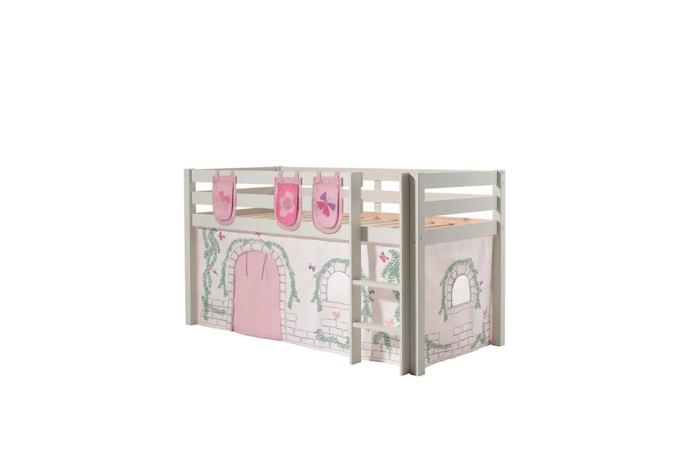 Middelseng med gardin Pino Birdy Hvit, Hvit, Uten sklie, Uten tunnel, 3 v:6597722 Middelseng med gardin Pino Birdy Hvit, Hvit, Uten sklie, Uten tunnel, 3 v:6597722