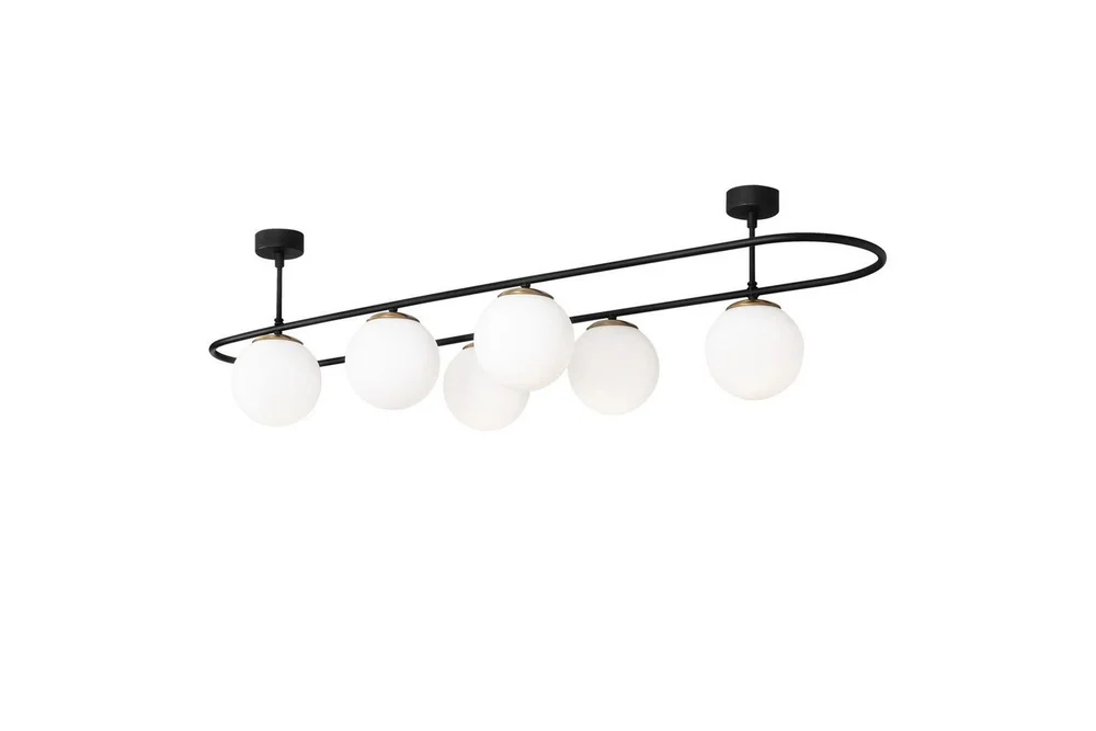 Taklampe Wynel Black / White Seks Kontakt v:6286304