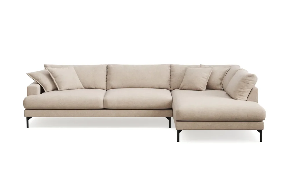 Menard Premium 5-seters høyrevendt L-formet dyp sjeselongsofa i stoff v:8378918