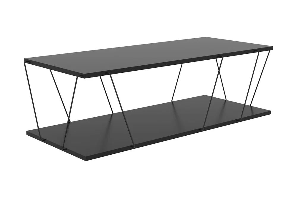 Sarnate Sofabord 120 cm med Oppbevaring Hylle v:6830002