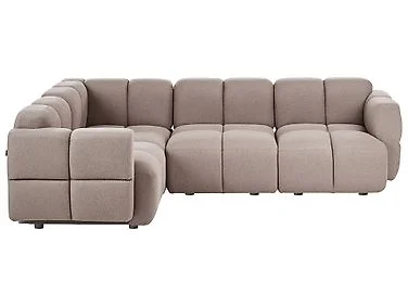 Modulær hjørnesofa 4-seters MAKSABERG Gråbrun Høyrevendt v:813959 Modulær hjørnesofa 4-seters MAKSABERG Gråbrun Høyrevendt v:813959