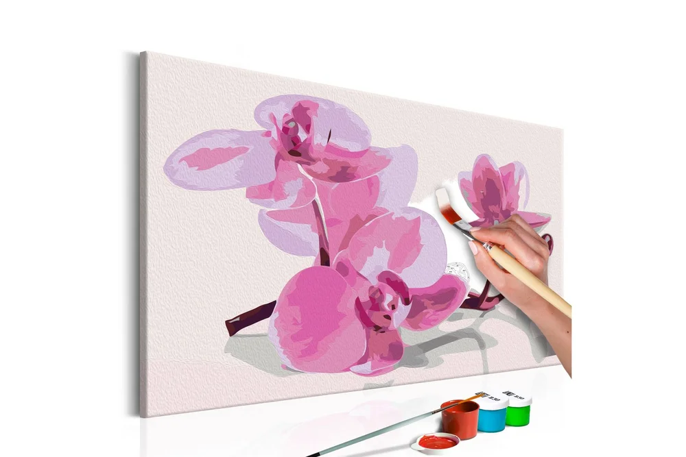 Gjør-det-selv-maleri Orkidéblomster 60x40 cm v:6995147