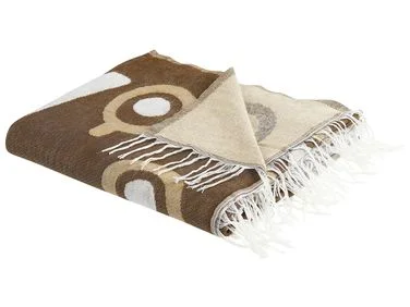 Pledd SIDDHA 130 x 170 cm Brun v:1321907