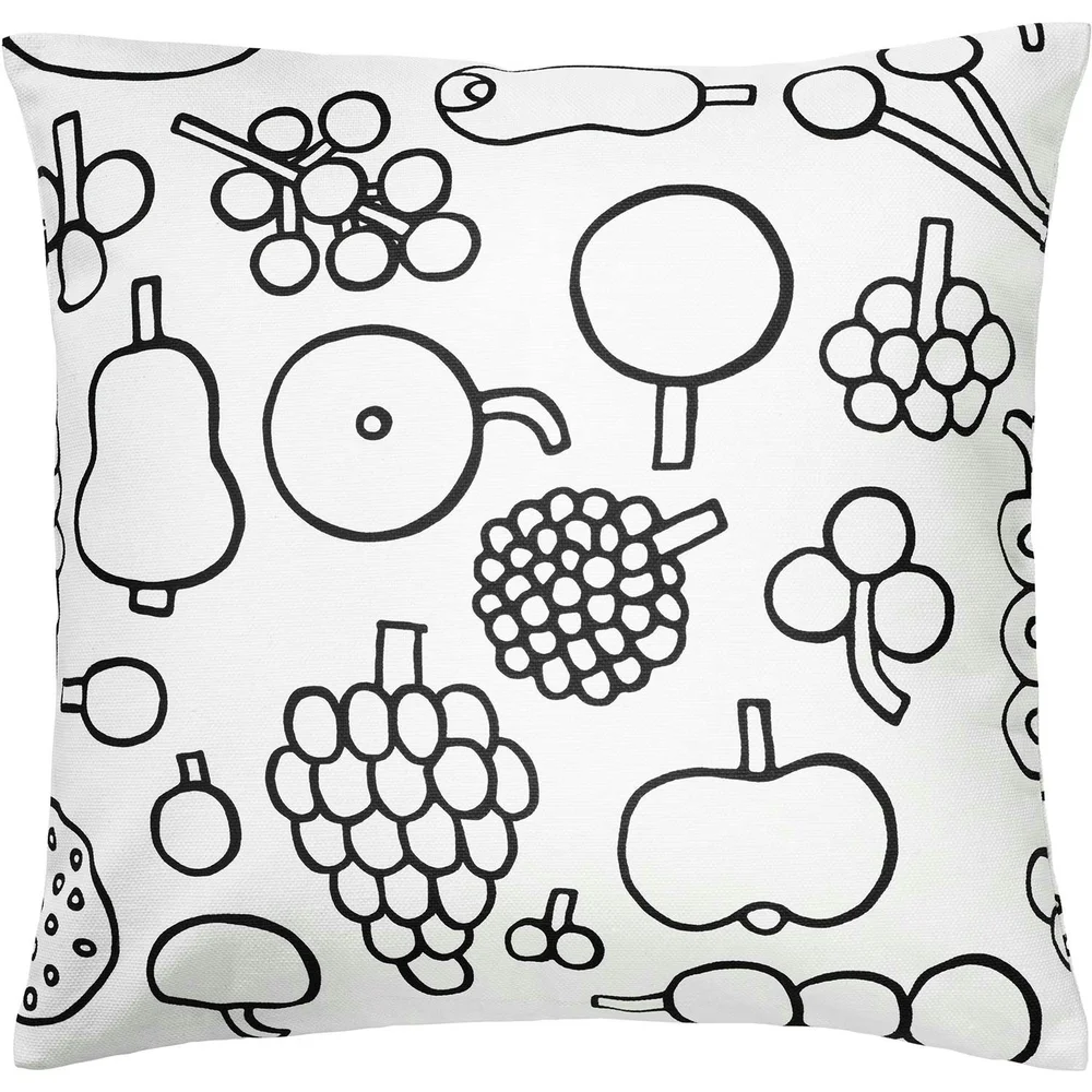 Oiva Toikka Collection Putetrekk 47x47 cm, Frutta Black v:9731331