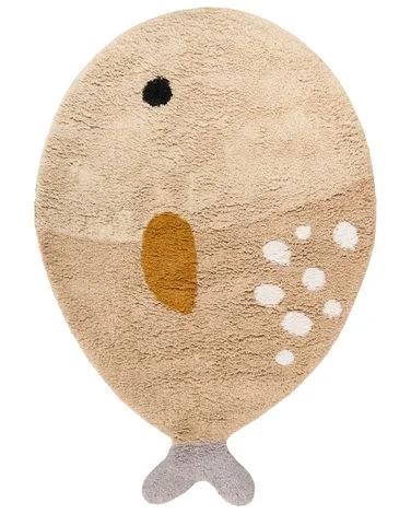 Barneteppe BLOOP Beige 80 x 120 cm Bomull v:2235277