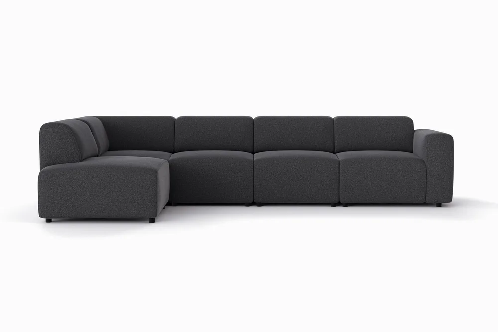 Torvasen 5-seters sofa med divan venstre i stoff v:7298072