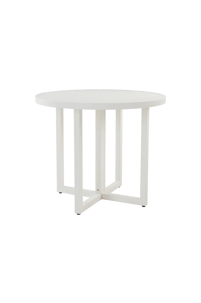 GIBRALTAR spisebord Ø 90 cm – Hvit – Utemøbler & hage | m v:4121677 GIBRALTAR spisebord Ø 90 cm – Hvit – Utemøbler & hage | m v:4121677