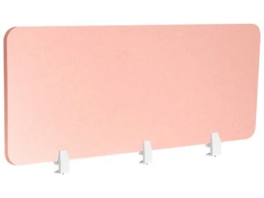 Skillevegg for skrivebord SPLIT 180 x 50 cm Ferskenrosa v:7107958