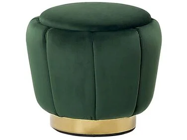 Puff IRVING Fløyel Mørkegrønn v:1915660 Puff IRVING Fløyel Mørkegrønn v:1915660