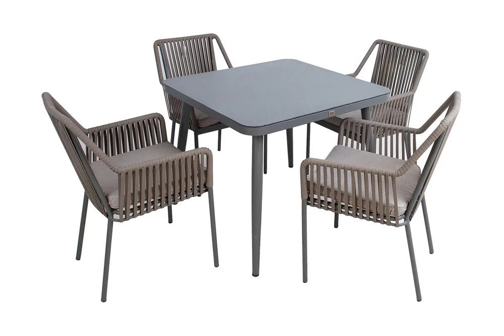 Andros Spisegruppe med 4 Stoler v:6436164 Andros Spisegruppe med 4 Stoler v:6436164