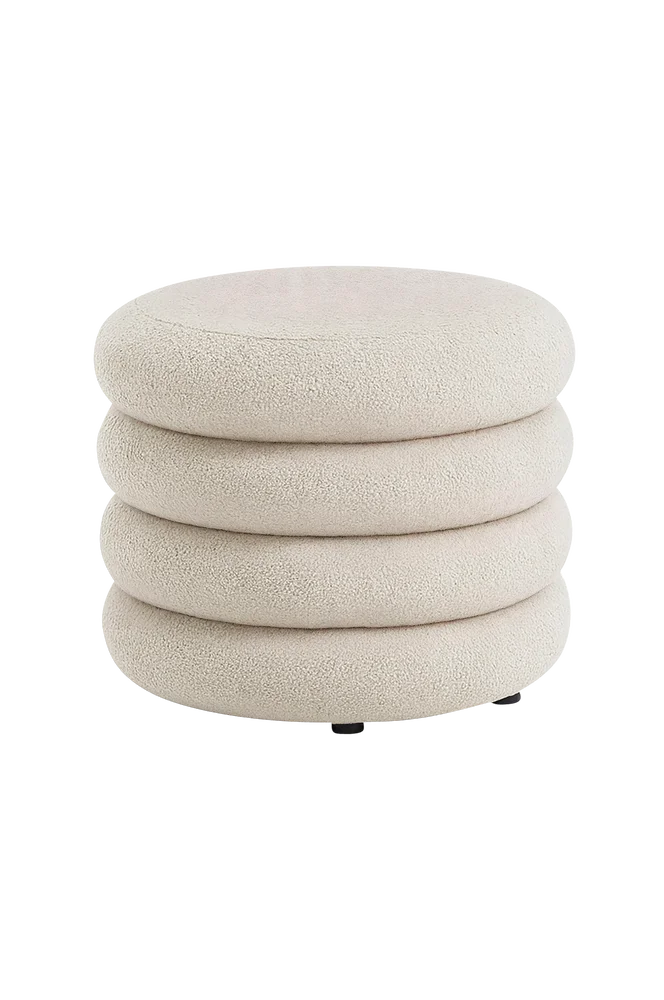 Akord Mollis Pouffe – Hvit m v:7372747