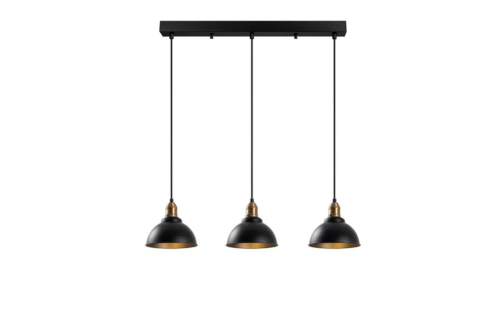 Taklampe Masatsune Tre Svart / Antikk v:1590310