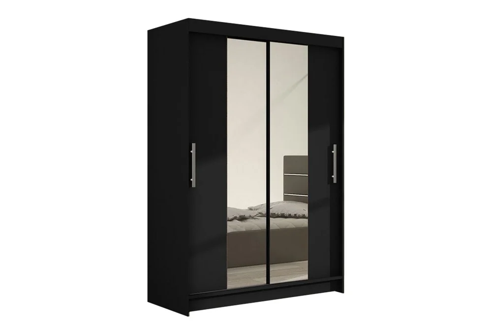 Estella Garderobe 120 cm Skyvedører Smalt Speil v:9274358