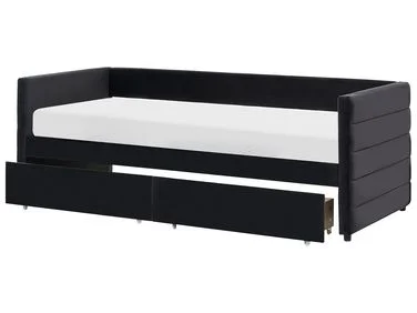 Dagseng med oppbevaring MARRAY Fløyel Svart 90 x 200 cm v:7451587 Dagseng med oppbevaring MARRAY Fløyel Svart 90 x 200 cm v:7451587