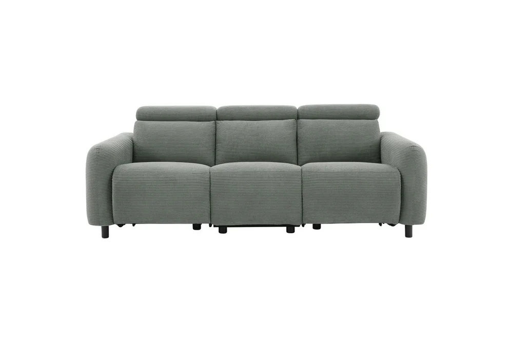 Reclinersofa uten hjørne Loft24 Sofa 3-seter Loft24 Skaane med 2 elektriske reclinere Grå Manchester v:9398857 Reclinersofa uten hjørne Loft24 Sofa 3-seter Loft24 Skaane med 2 elektriske reclinere Grå Manchester v:9398857