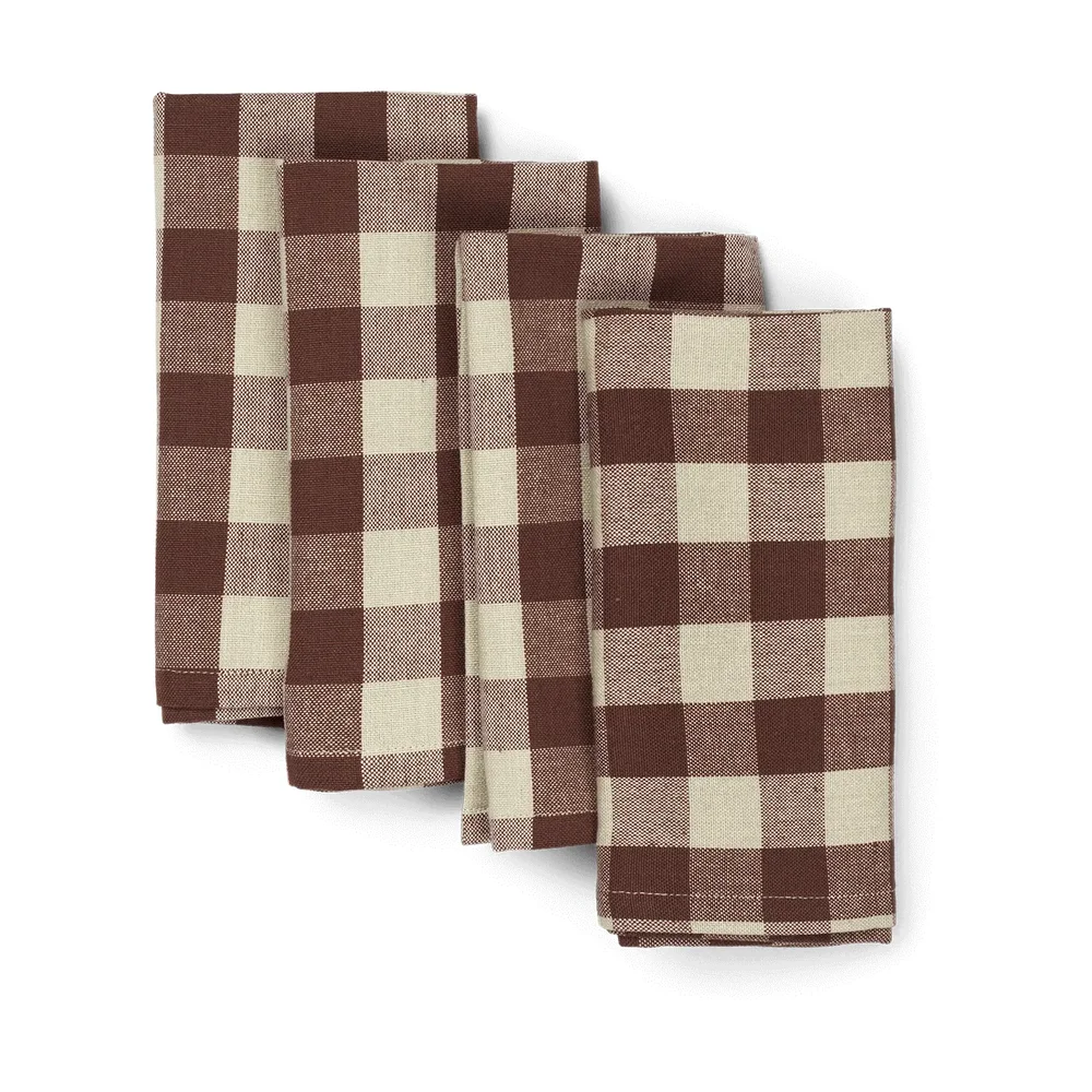 Bothy Check bomullserviett 40×40 cm 4-stk. v:2598410 Bothy Check bomullserviett 40×40 cm 4-stk. v:2598410