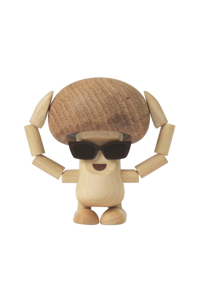Dekorasjon i tre Marvin Mushroom 8,5 cm - Natur - Dekor | m v:9906728